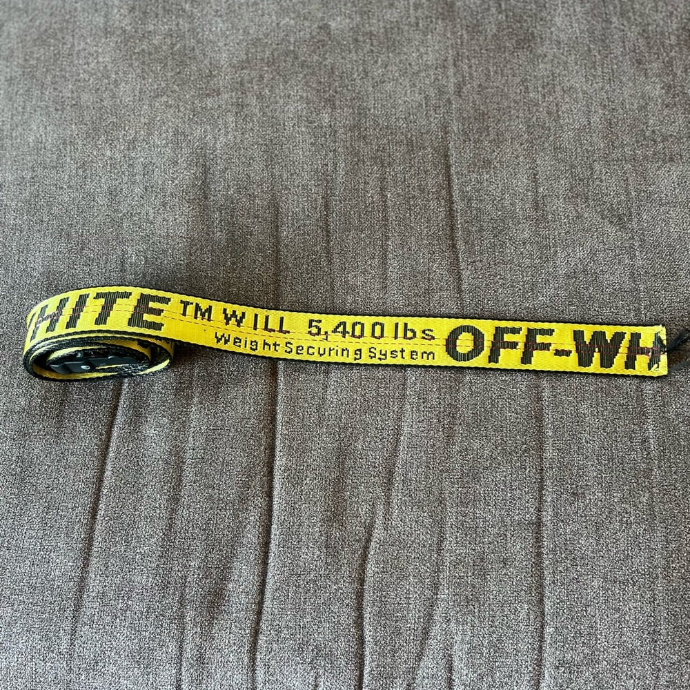 Off-White Bold Yellow Belt